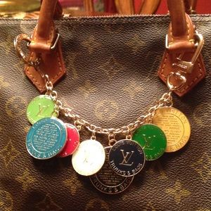 Purse jewelry charm